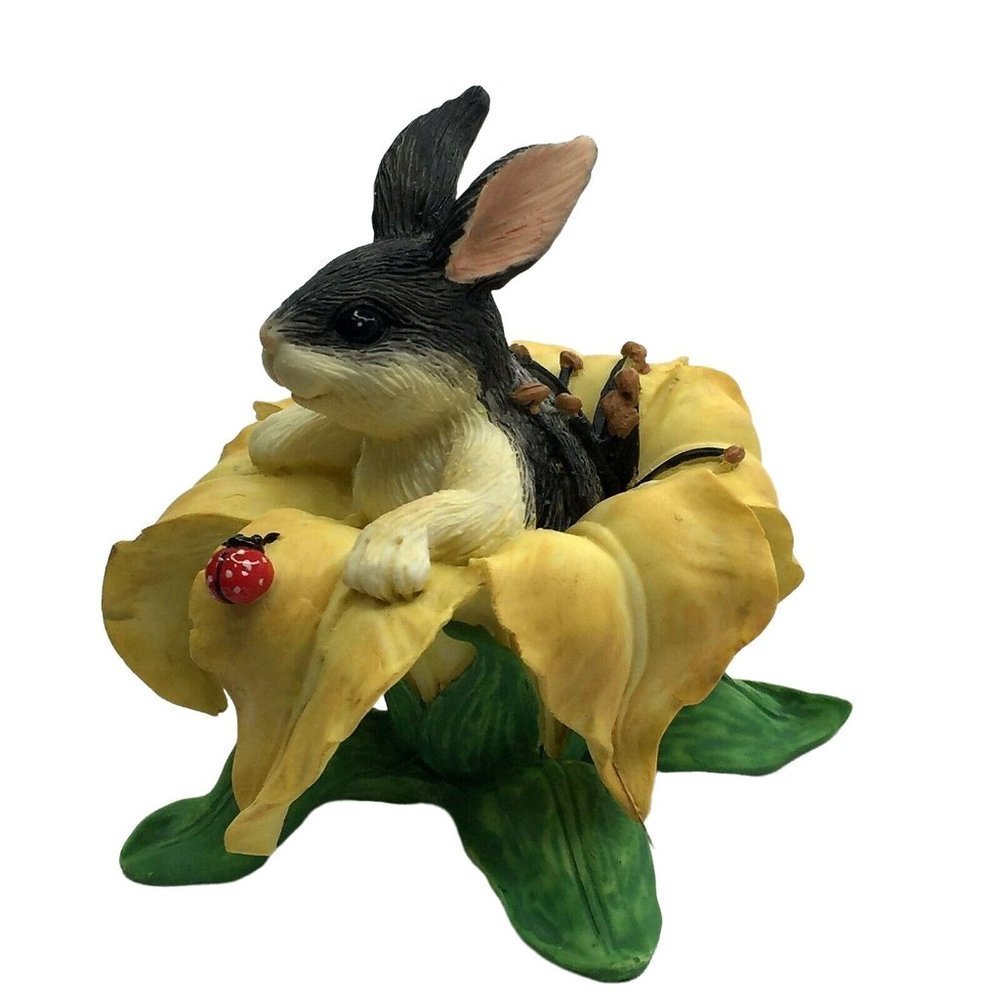 Charming Tails Bunny Binkey In A Lily 89/305 RARE Older Version Dean Griff 1993 - Picture 9 of 11